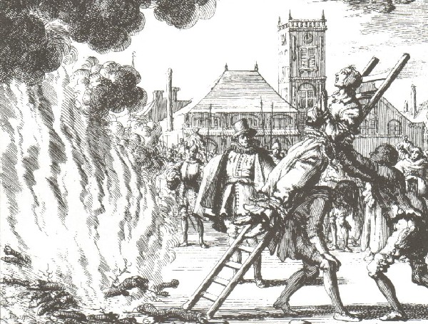 Exécution de Anne Henricks à Amsterdam en 1571