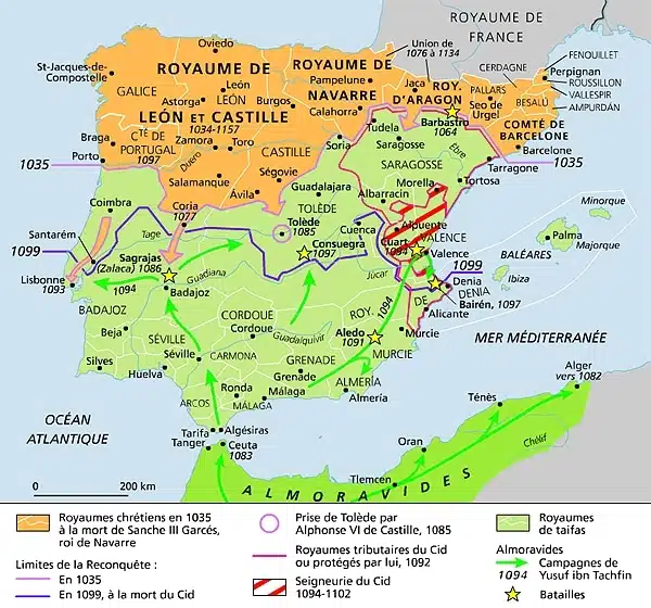 La Reconquête de la péninsule Ibérique au cours du XIe siècle