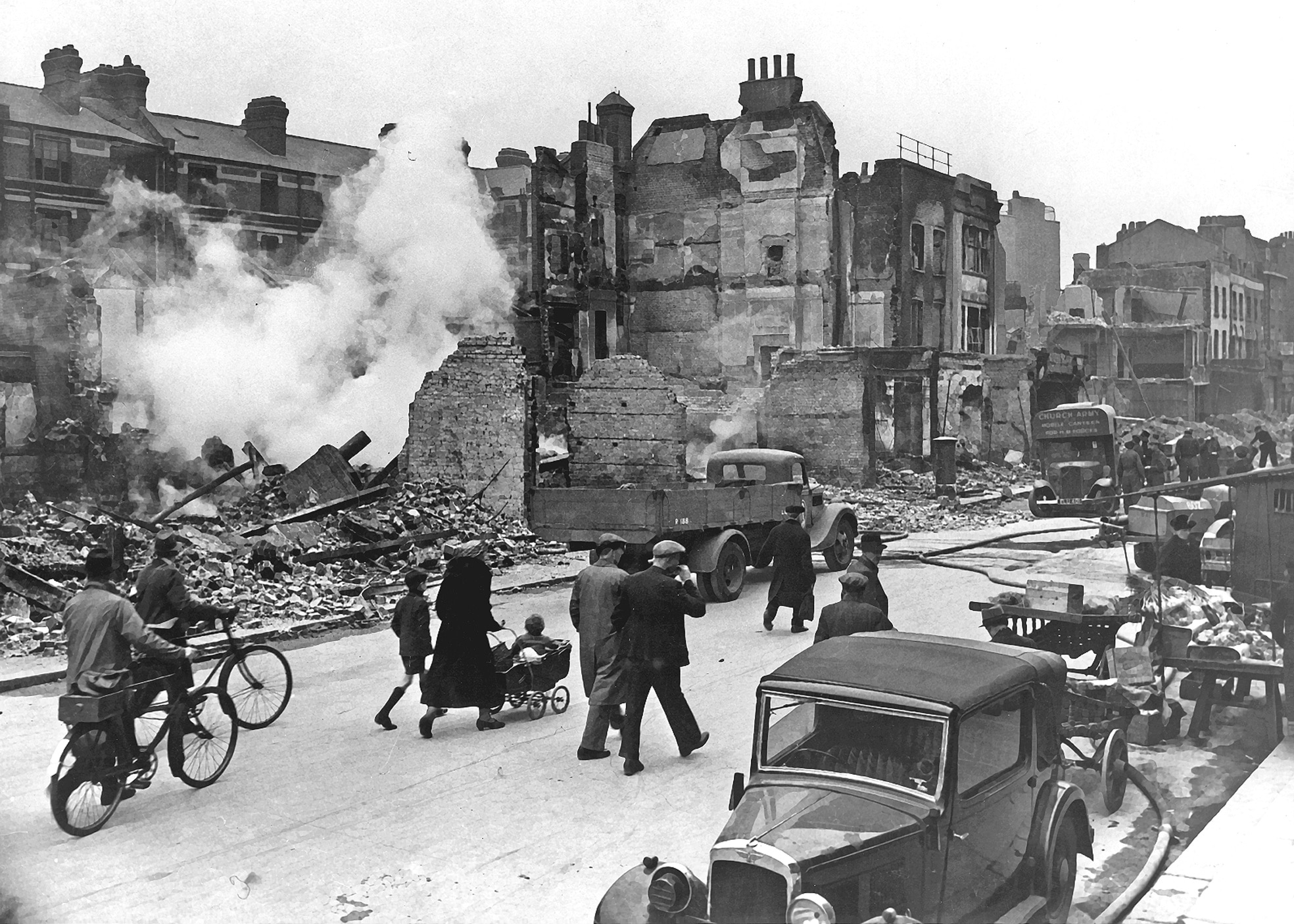 La ville de Londres bombardée - US Government | Domaine public