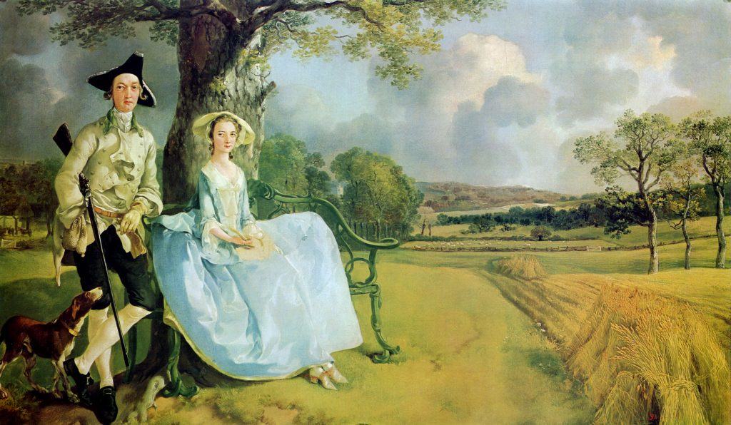 Monsieur et Madame Andrews, 1749 - Thomas Gainsborough | Domaine public