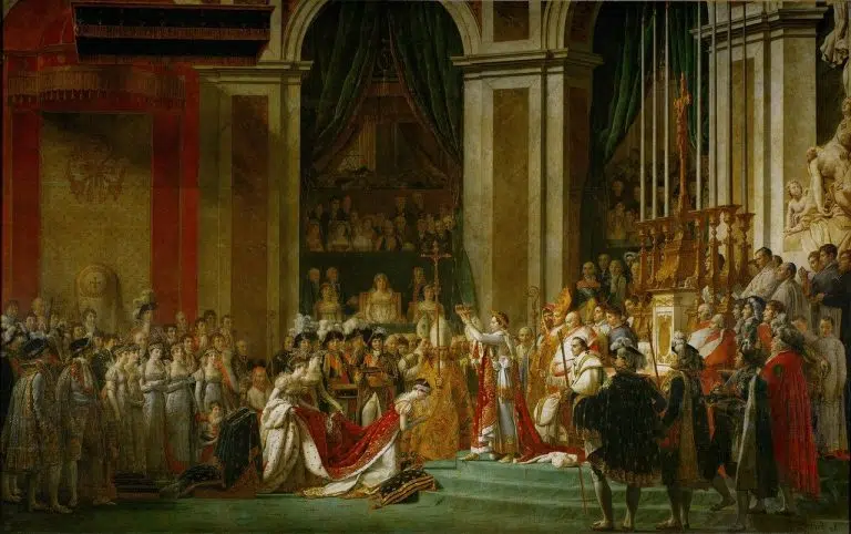 Le couronnement de Napoléon Bonaparte, le 2 décembre 1804 - Jacques-Louis David | Domaine public