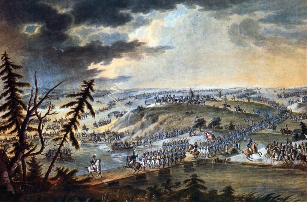 L’armée de Napoléon traversant le Niémen, auteur inconnu