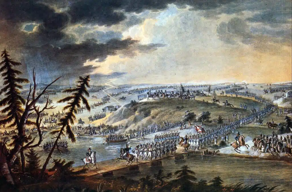 L’armée de Napoléon traversant le Niémen - Auteur inconnu | Domaine public