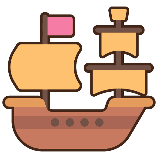 Icônes représentant un navire de l'époque moderne