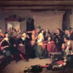 Examen d'une sorcière pendant un procès 1853 - Tompkins Harrison Matteson | Domaine public