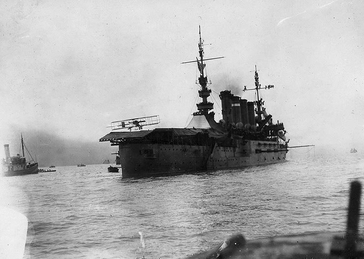 Le 1er appontage sur l'USS Pennsylvania le 18 janvier 1911