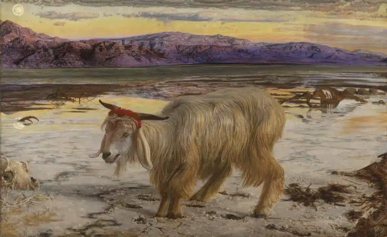 The Scapegoat (Le Bouc émissaire), 1854-1856 - William Holman Hunt | Domaine public