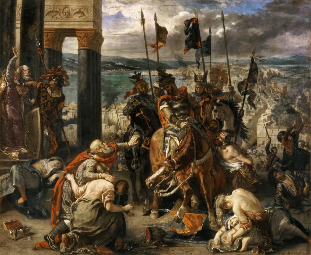 Entrée des Croisés à Constantinople, réalisation en 1840 - Eugène Delacroix | Domaine public