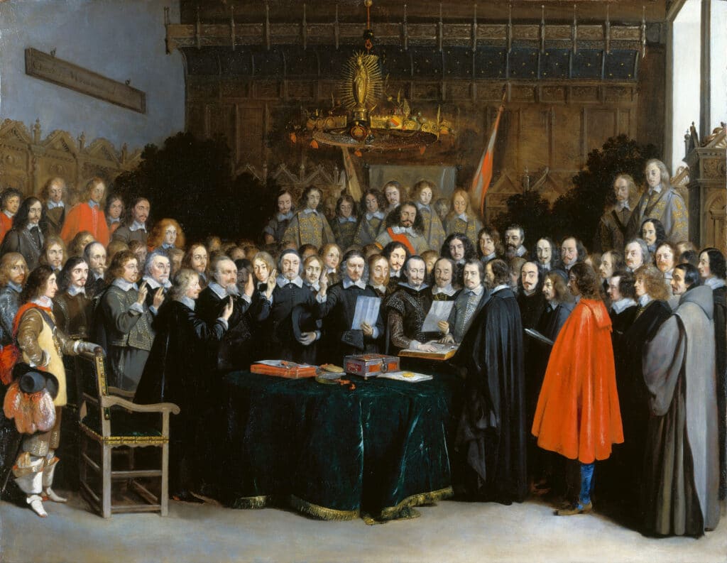 La Ratification du traité de Münster, 15 juin 1648 - Gerard ter Borch | Domaine public