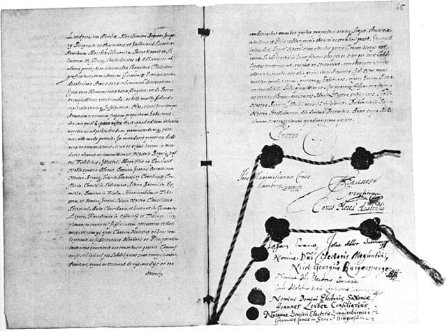 Traités de Westhphalie - Osnabruck 1648