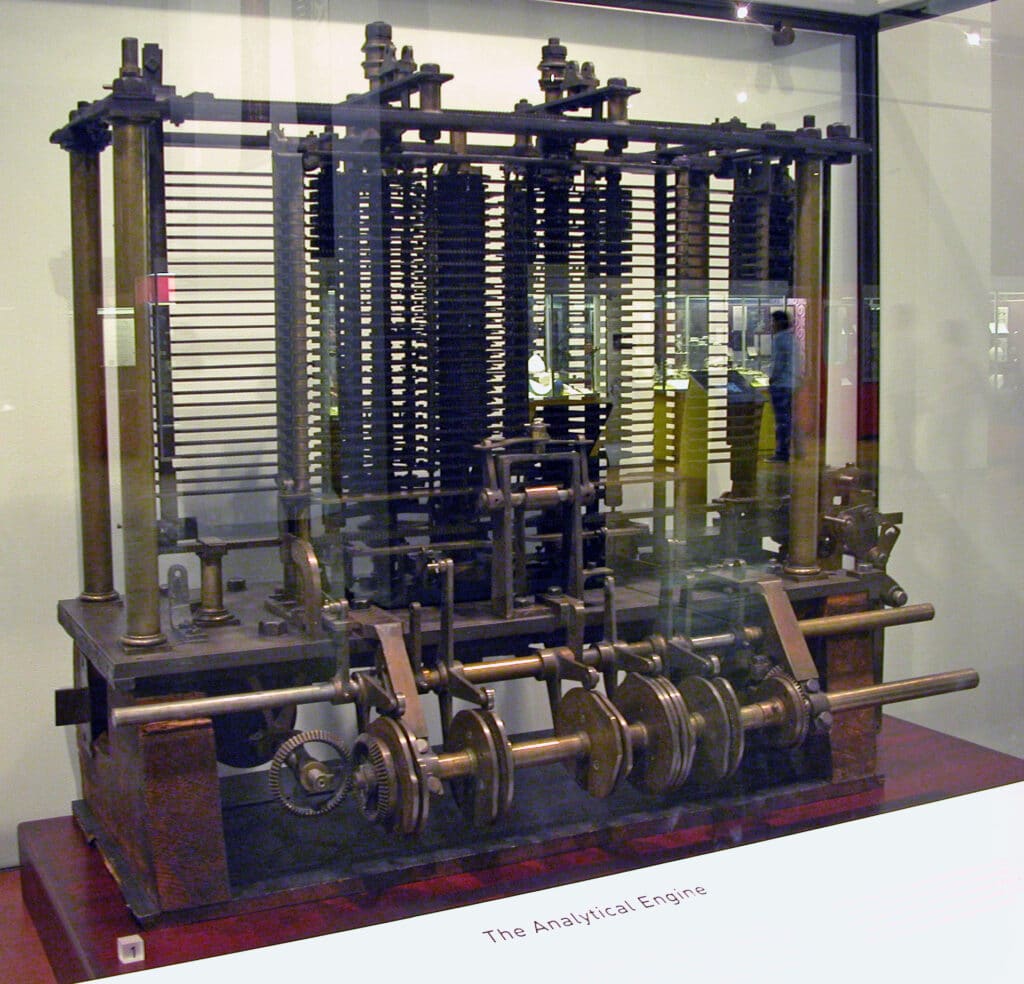 Machine Analytique de Charles Babbage, exposée au Science Museum de Londres (Mai 2009) - Bruno Barra | Creative Commons BY-SA 2.5