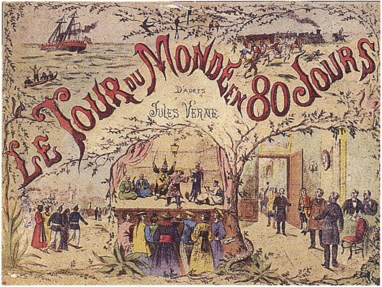 Le Tour du Monde de Nellie Bly - Couverture du livre de Jules Vernes
