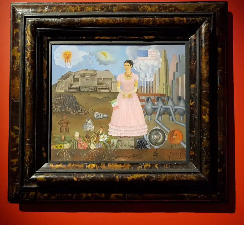 Frida kahlo, Autoportrait à la frontière entre le Mexique et les États-Unis 1932, Museum Detroit Institute of Artes - Ambra75 (pseudo Wikipédia) | Creative Commons BY-SA 4.0