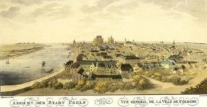 Gravure de la ville de Cologne 1800 | Domaine public