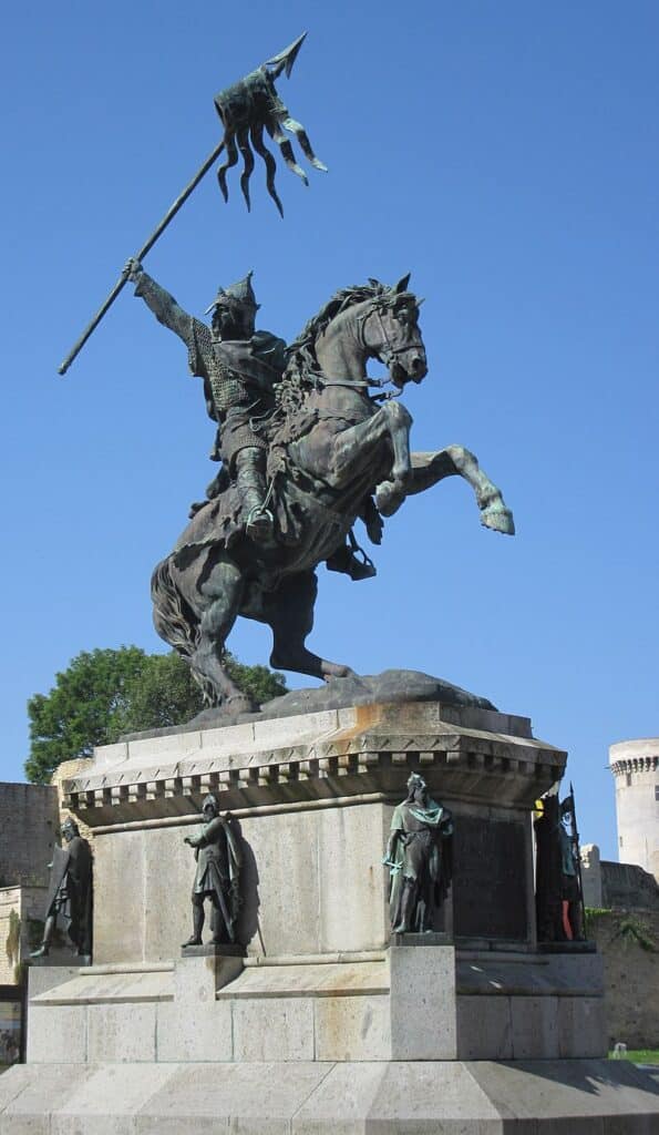 Statue Guillaume le Conquérant - Man vyi | Domaine public