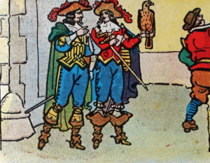 Aventures et exploits du comte de Chavagnac, épisode « Le Roi au masque de velours », Georges Omry | Domaine public