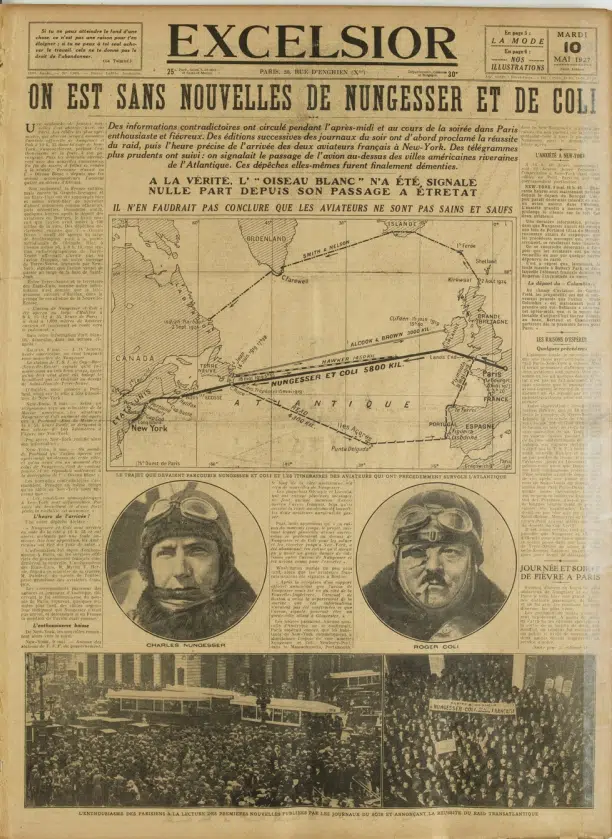 Journal Excelsior du 10 mai 1927 BNF I Domaine Public