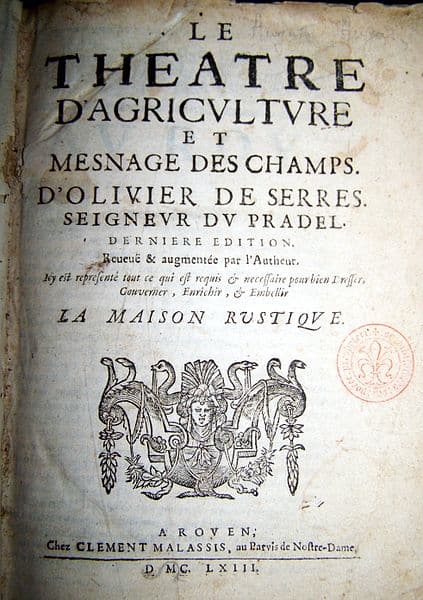 Théâtre d'agriculture et mesnage des champs, réédition de 1663 - Alain Auzas | Creative Commons Attribution