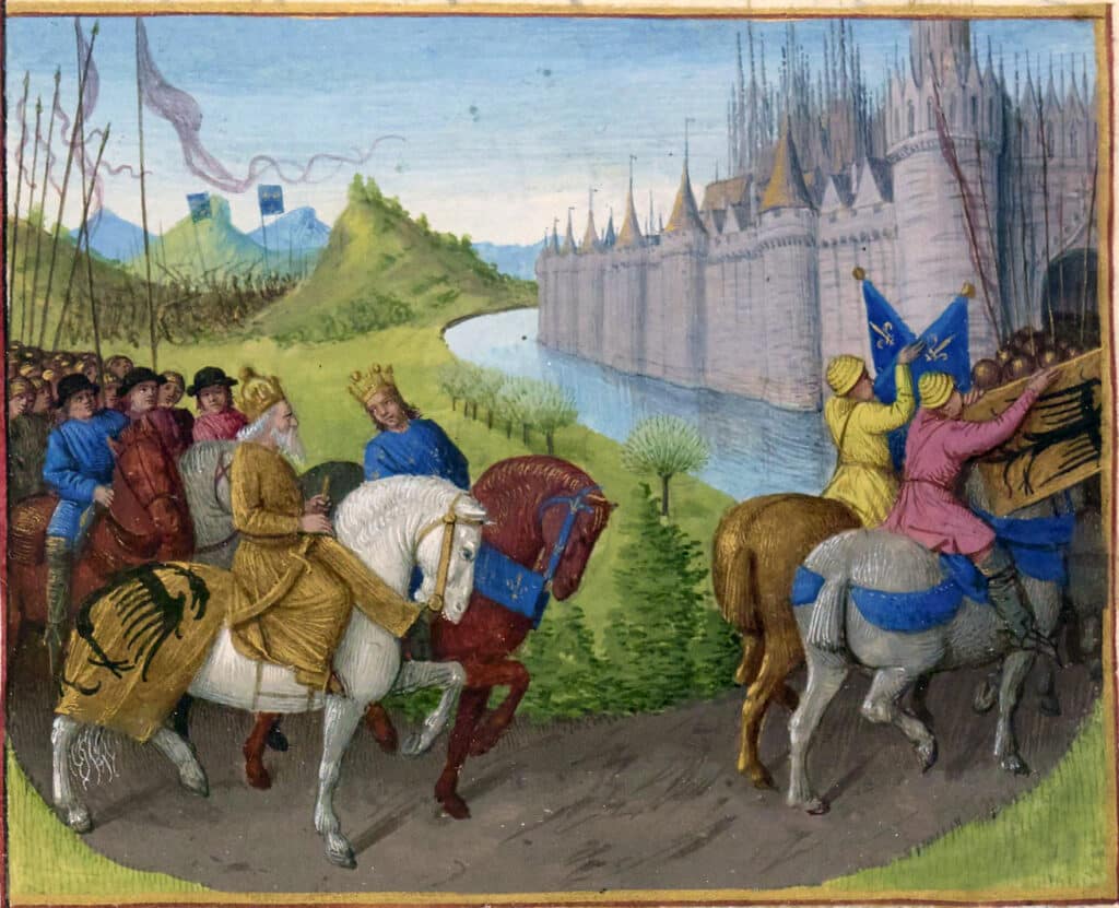 Arrivée des croisés à Constantinople, par Jean Fouquet | Domaine public