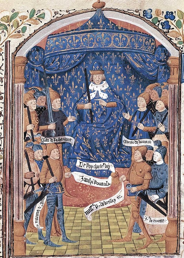 Charles VII en habit royal entouré de son conseil de guerre - Auteur inconnu | Domaine public