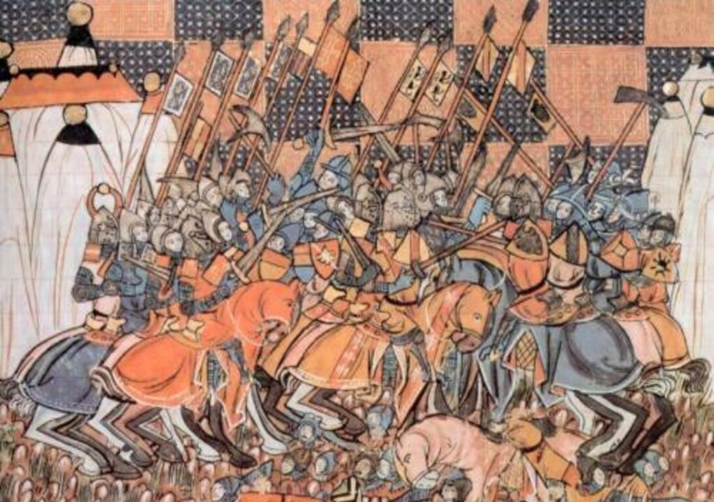 Une scène de la bataille de Dorylée, bataille racontée par Raoul de Caen dans sa Gesta Tancredi - Auteur inconnu | Domaine public