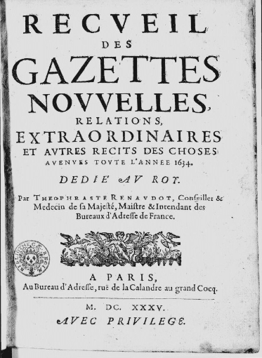 Recueil des Gazettes de l'année 1634 | gallica.bnf.fr