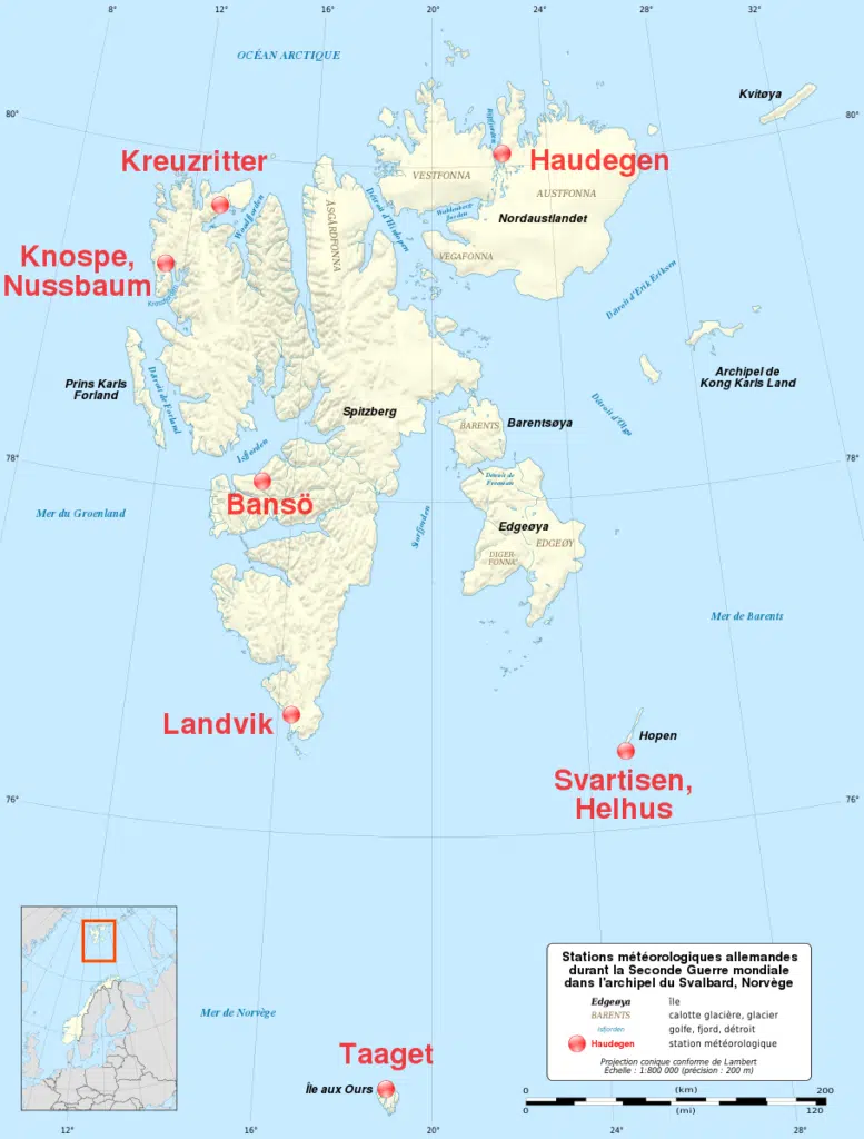 Stations allemandes au Svalbard lors de la Seconde Guerre mondiale - Sémhur | Creative Commons Attribution-Share Alike 4.0 International