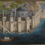 Représentation des murailles de Constantinople, XVe siècle, Musée Archéologique d'Istanbul - Auteur anonyme | Domaine public