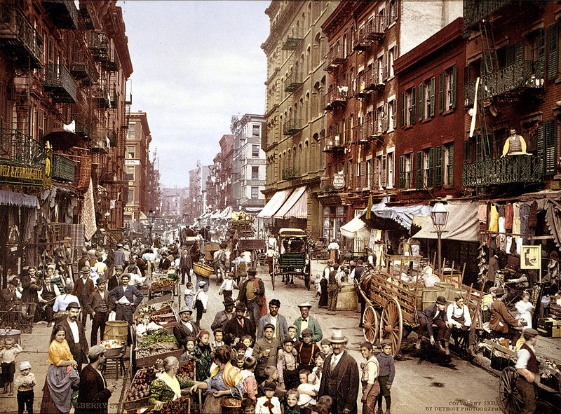 Little Italy, Mulberry Street, New York City, c. 1900 | Domaine public