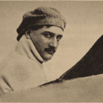 Roland Garros en 1913 au départ de la traversée de la Méditerranée-BNF I Domaine Public