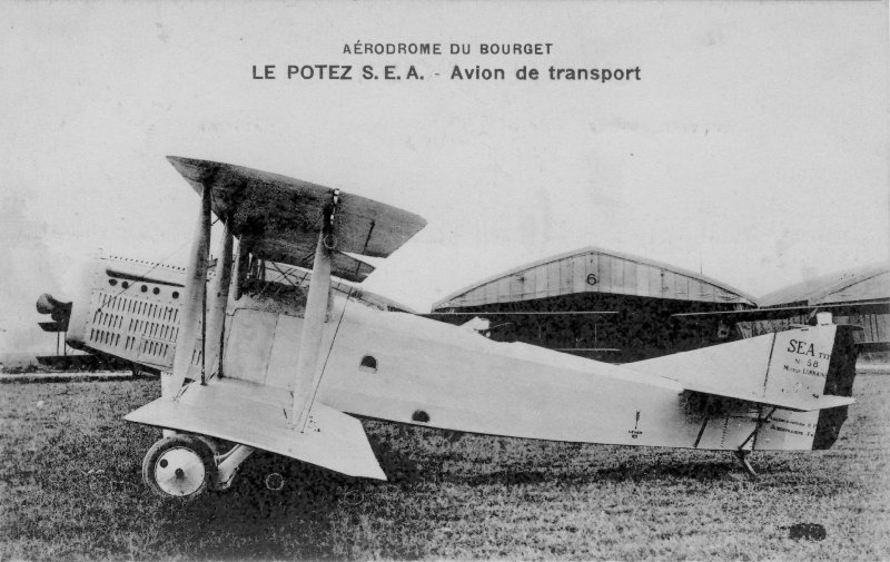 Le SEA IV C2 est un biplan monomoteur de chasse français conçu à la fin de la Première Guerre mondiale - auteur inconnu | Domaine public