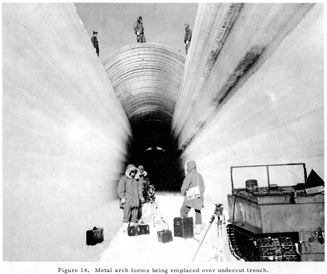 La complexité de la contruction des tunnels du projet Iceworm, l'exemple de Camp Century - U.S. Army Corps of Engineers, Cold Regions Research and Engineering Laboratory | Domaine public