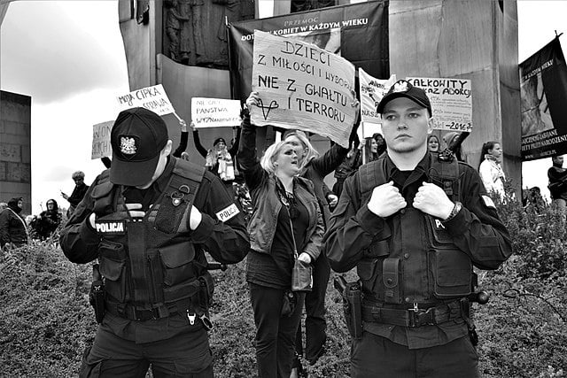 Des femmes polonaises manifestent sur la place de la Solidarité à Gdansk, en Pologne, 03/10/2016 | Creative Commons BY 4.0