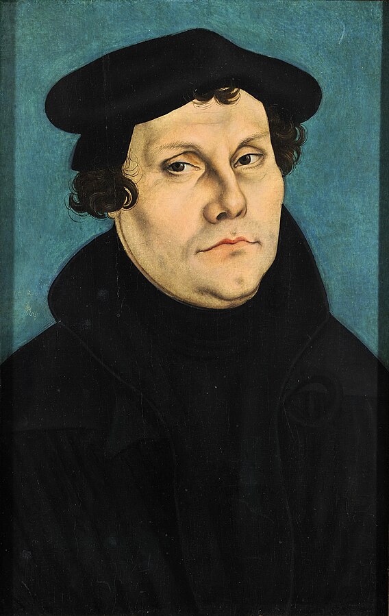 Portrait de Luther par Lucas Cranach vers 1530 | Domaine public