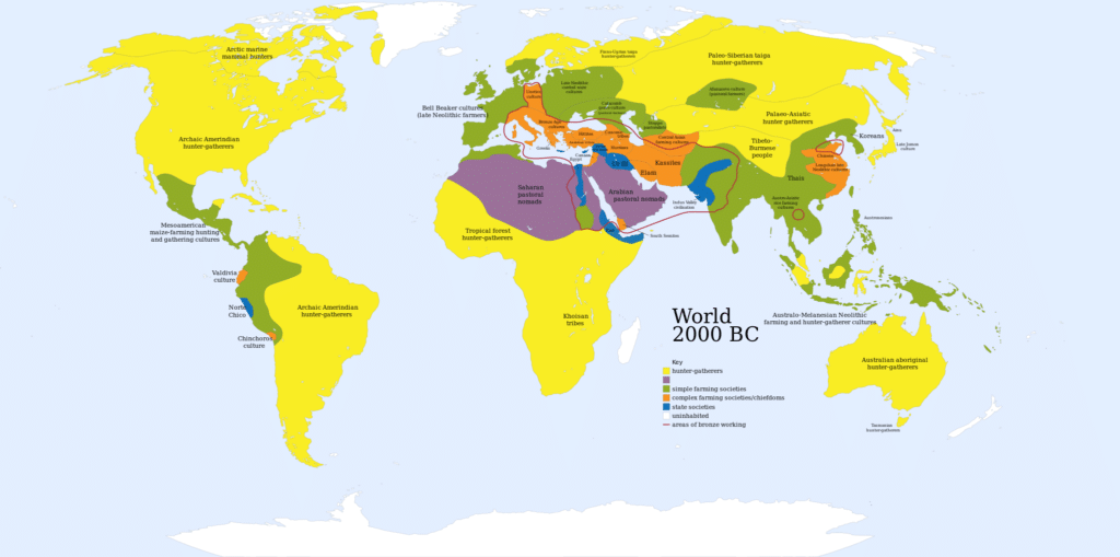 Une carte du monde aux environs de 2000 av. J.-C - absurd [Pseudo Wikipédia] | Domaine public