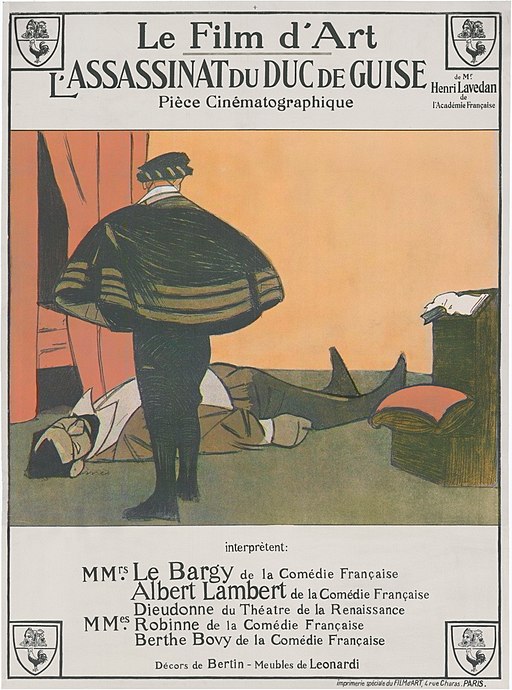 Affiche du film L'Assassinat du duc de Guise de 1908 - Auteur inconnu I Domaine public