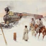 Le chemin de fer transsibérien, illustration de Frédéric de Haenen, 1913 - Internet Archive Book Images | Domaine public