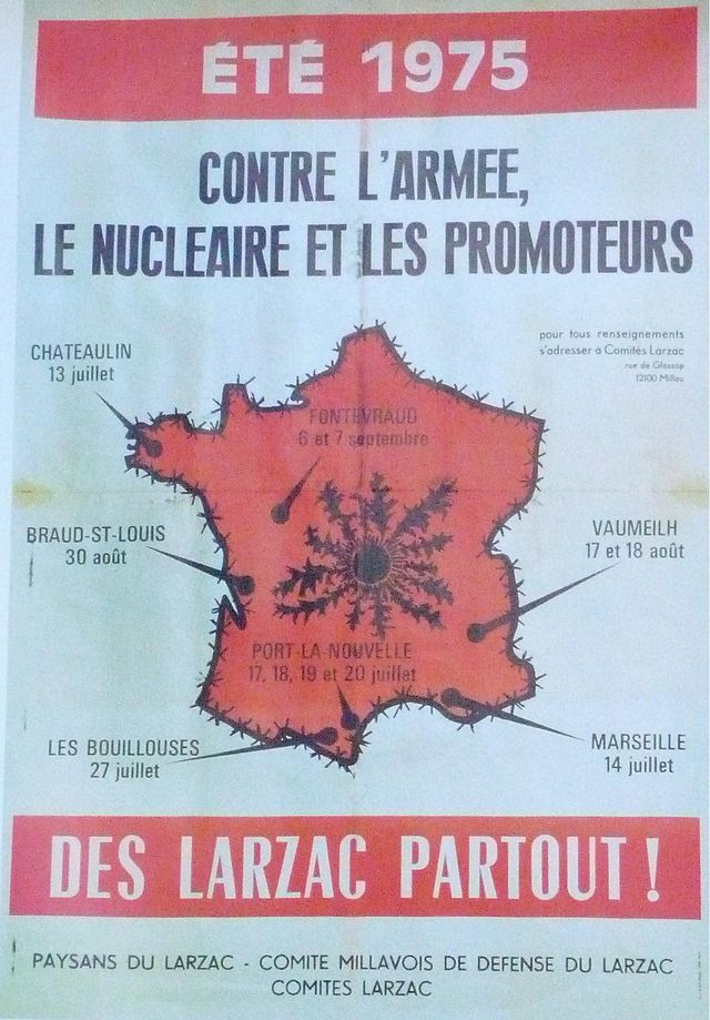 Affiche pour la lutte du Larzac – LAGRIC | Creative Commons Attribution-Share Alike 3.0