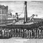 Fin tragique de Louis XVI exécuté le 21 janvier 1793 sur la place Louis XV, gravure, auteur anonyme, vers 1788-1798 | Domaine public