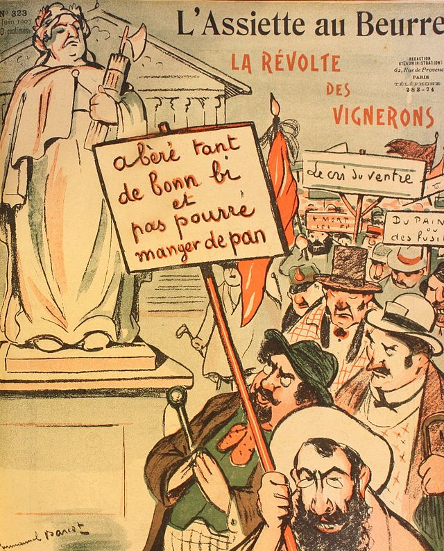 La révolte des vignerons en dessin – Emmanuel Barcet | Domaine public
