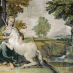 La jeune fille à la licorne, 1604 - Le Dominiquin | Domaine public