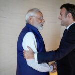 Le président français Emmanuel Macron et le Premier ministre indien Narendra Modi