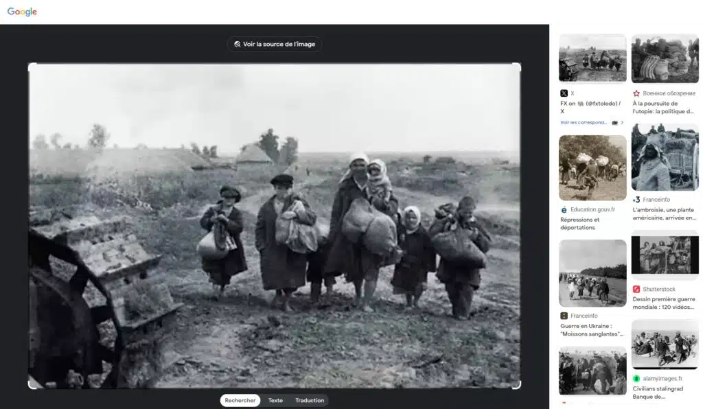 Recherche d'une image grâce à Google Lens - Revue Histoire | Domaine public
