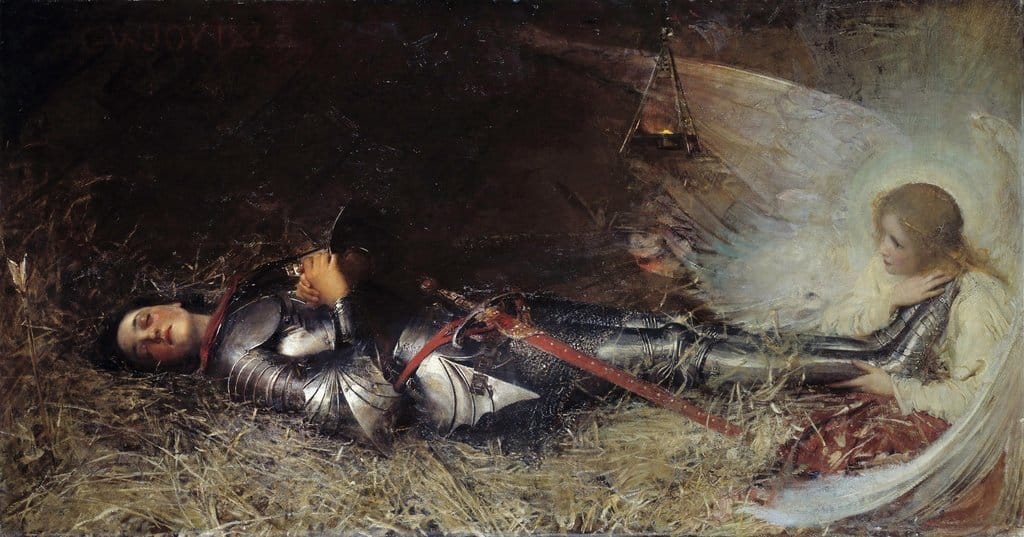 Le Repos de Jeanne d'Arc, 1895 - Georges William Joy | Domaine public