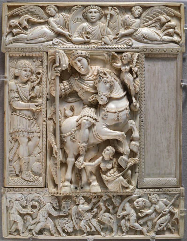 The Barberini Ivory, exposé au Louvre - Auteur inconnu | Domaine public