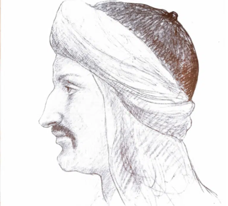 Ibn al-Muqaffi, le père de la prose arabe, représenté en 1917 - Khalil Gibran | Domaine public
