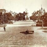 Plaza Francia dans le quartier Recoleta en 1914 - Auteur inconnu | Domaine public
