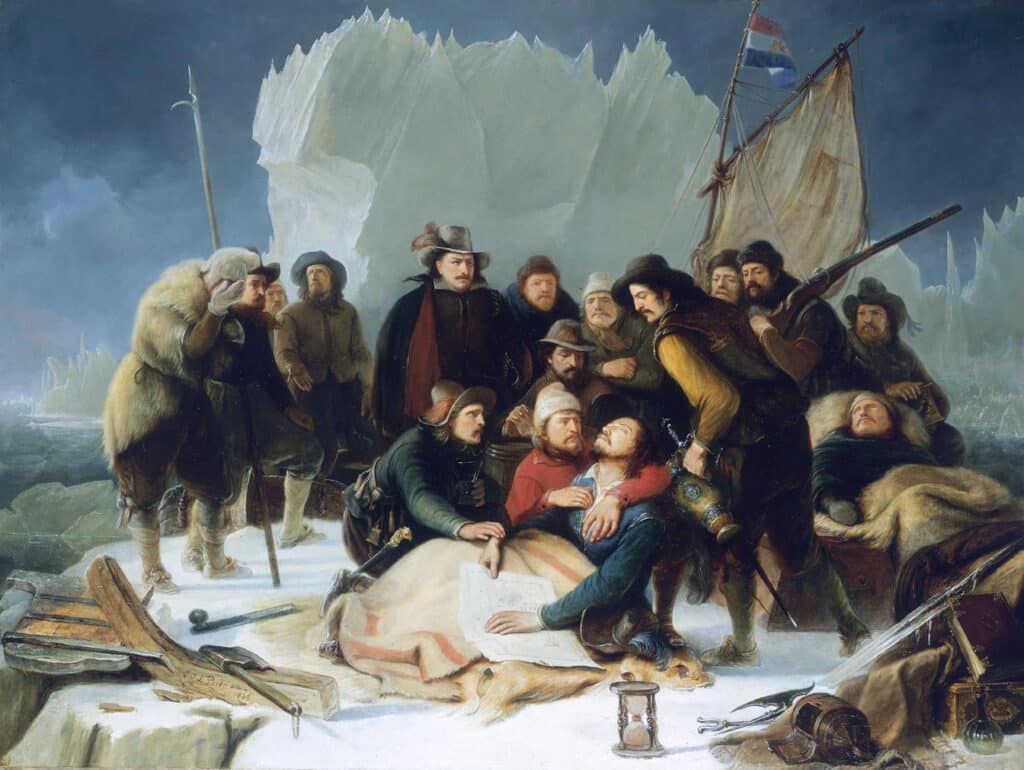 La mort de Willem Barentsz - Christiaan Julius Lodewijk Portman | Domaine public