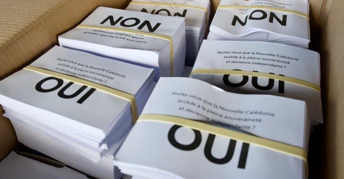 Bulletin de vote pour le 3ème référendum d'autodétermination en Nouvelle-Calédonie le 12 décembre 2021 - Délégation à l'information et à la communication, Ministère de l'Intérieur et des Outre-mer