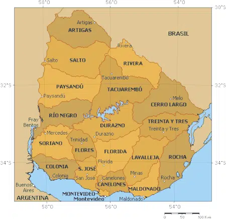 Département de l'Uruguay - Encyclopédie libre | Creatives Commons BY-SA 3.0 Deed